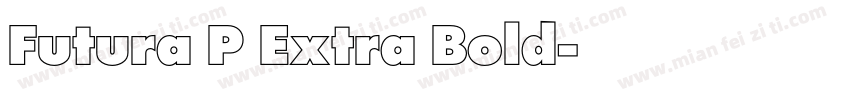 Futura P Extra Bold字体转换